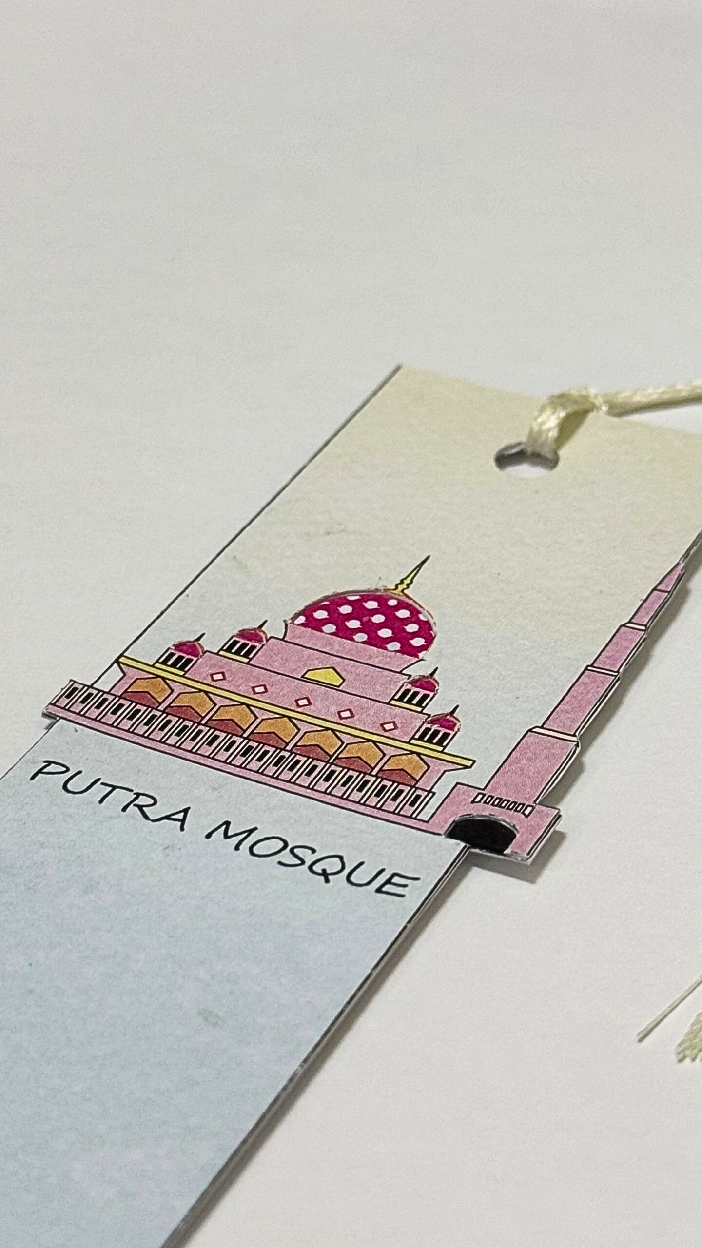 Putra Mosque - Paper Art Bookmark