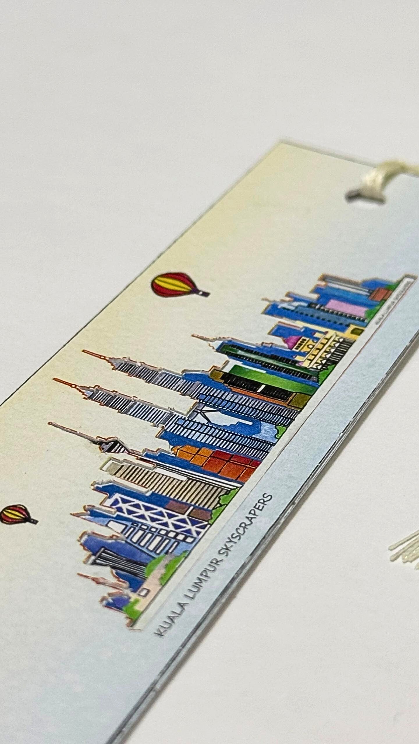 Kuala Lumpur Skyscrapers – Paper Art Bookmark