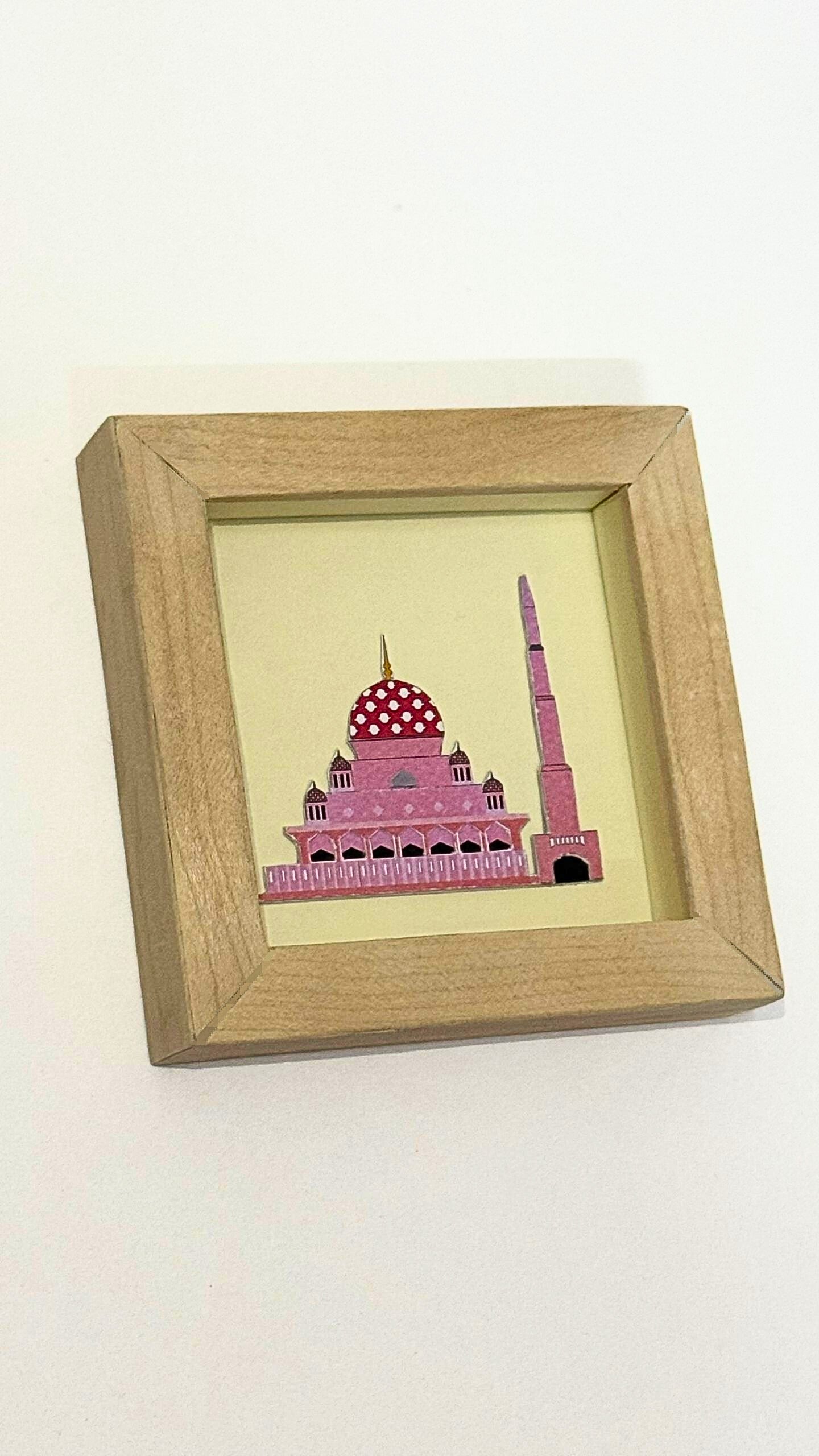 Putra Mosque – Wooden Frame Paper Cut