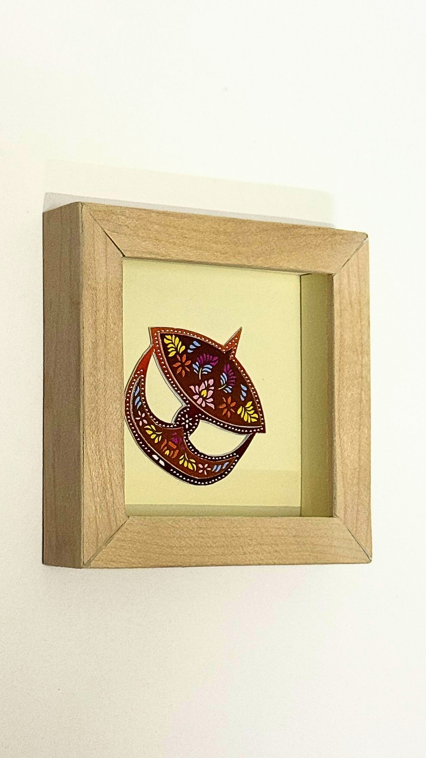 Wau Bulan – Wooden Frame Paper Cut