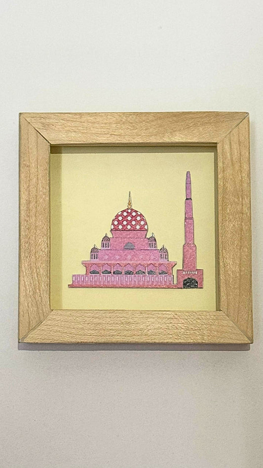 Putra Mosque – Wooden Frame Paper Cut