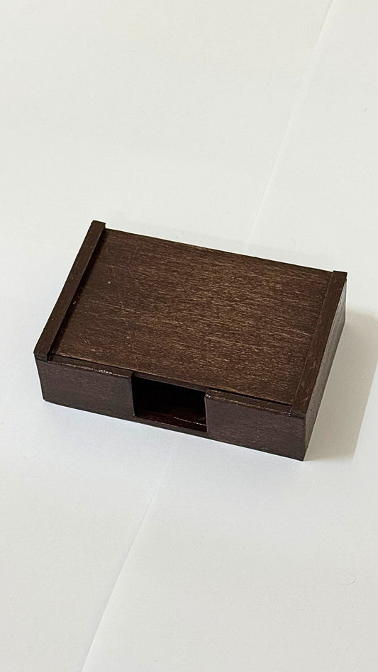 Wooden Business Card Holder (Dark Mahogany)
