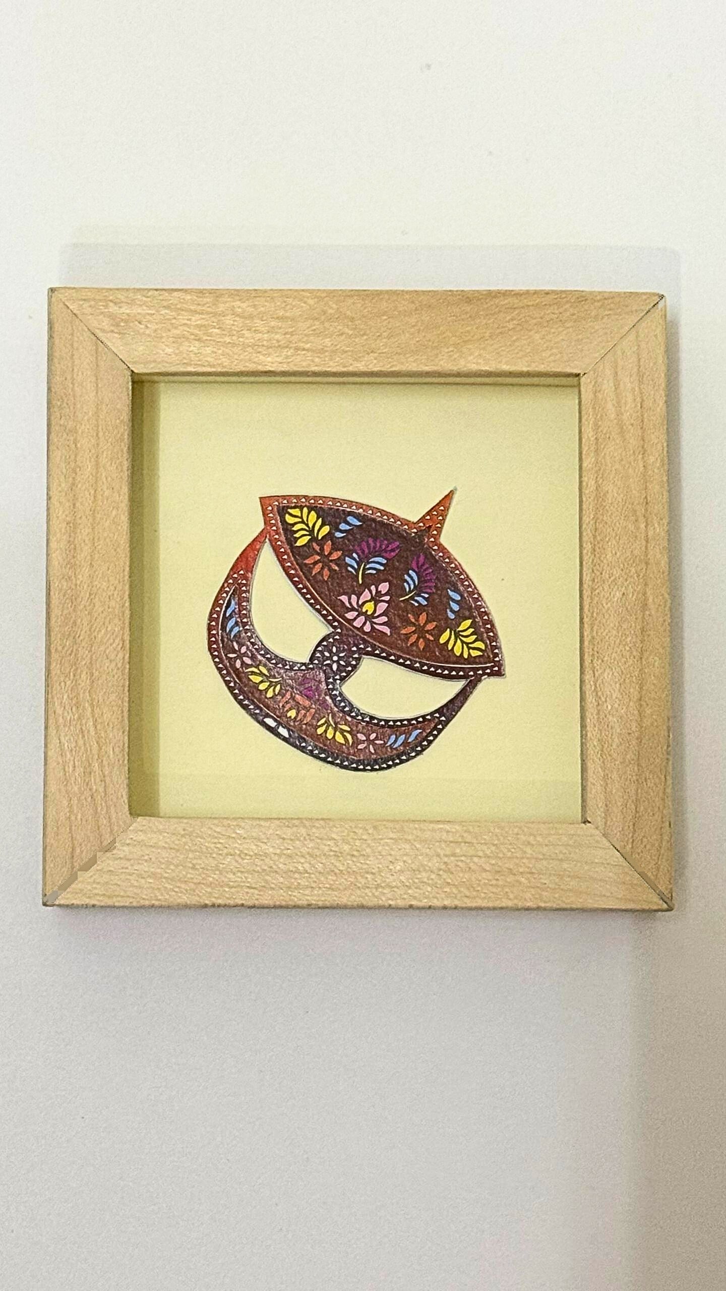 Wau Bulan – Wooden Frame Paper Cut