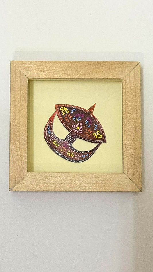 Wau Bulan – Wooden Frame Paper Cut