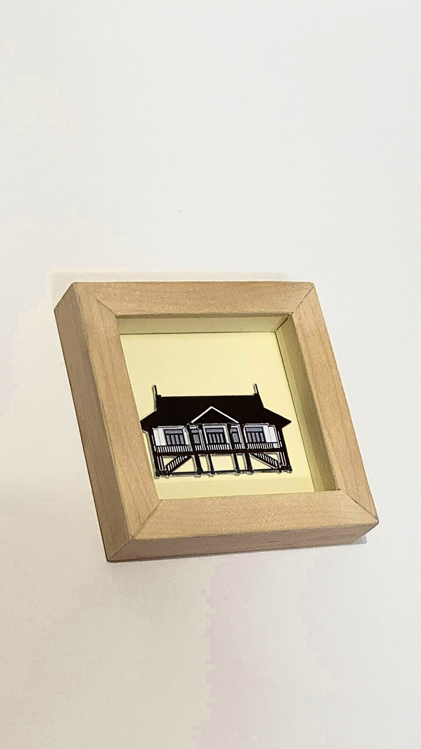 Traditional Malay House – Wooden Frame Paper Cut