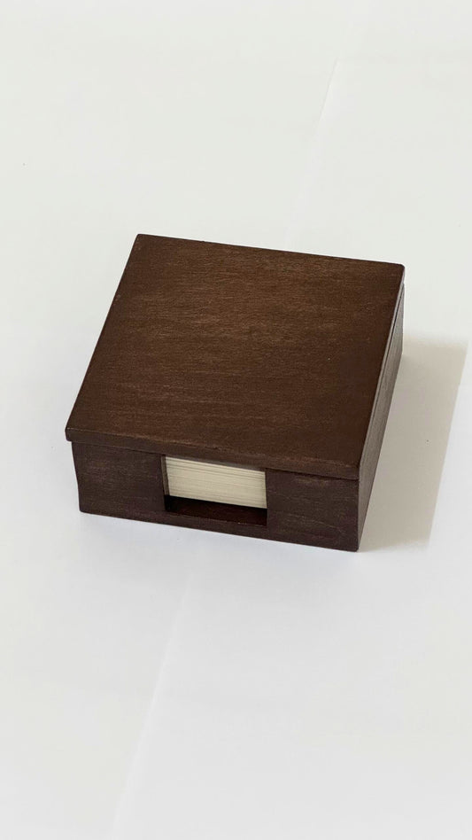 Wooden Memo Holder (Dark Mahogany)