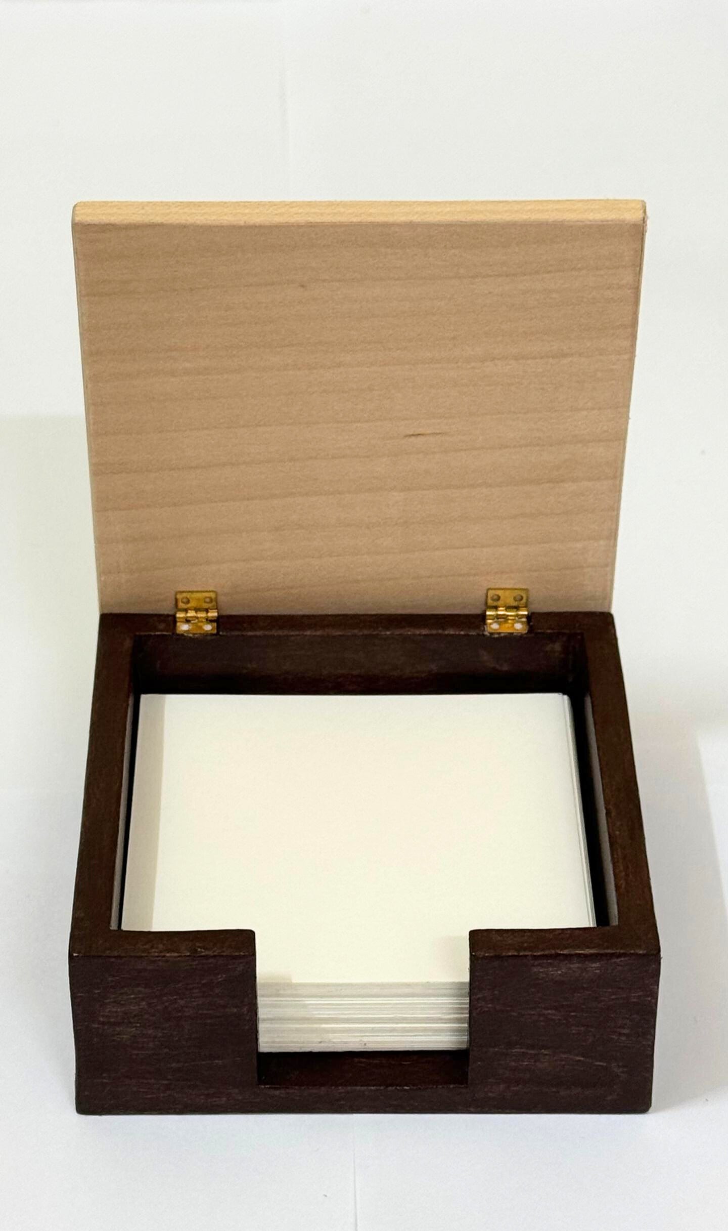 Wooden Memo Holder (Natural Maple / Dark Mahogany)