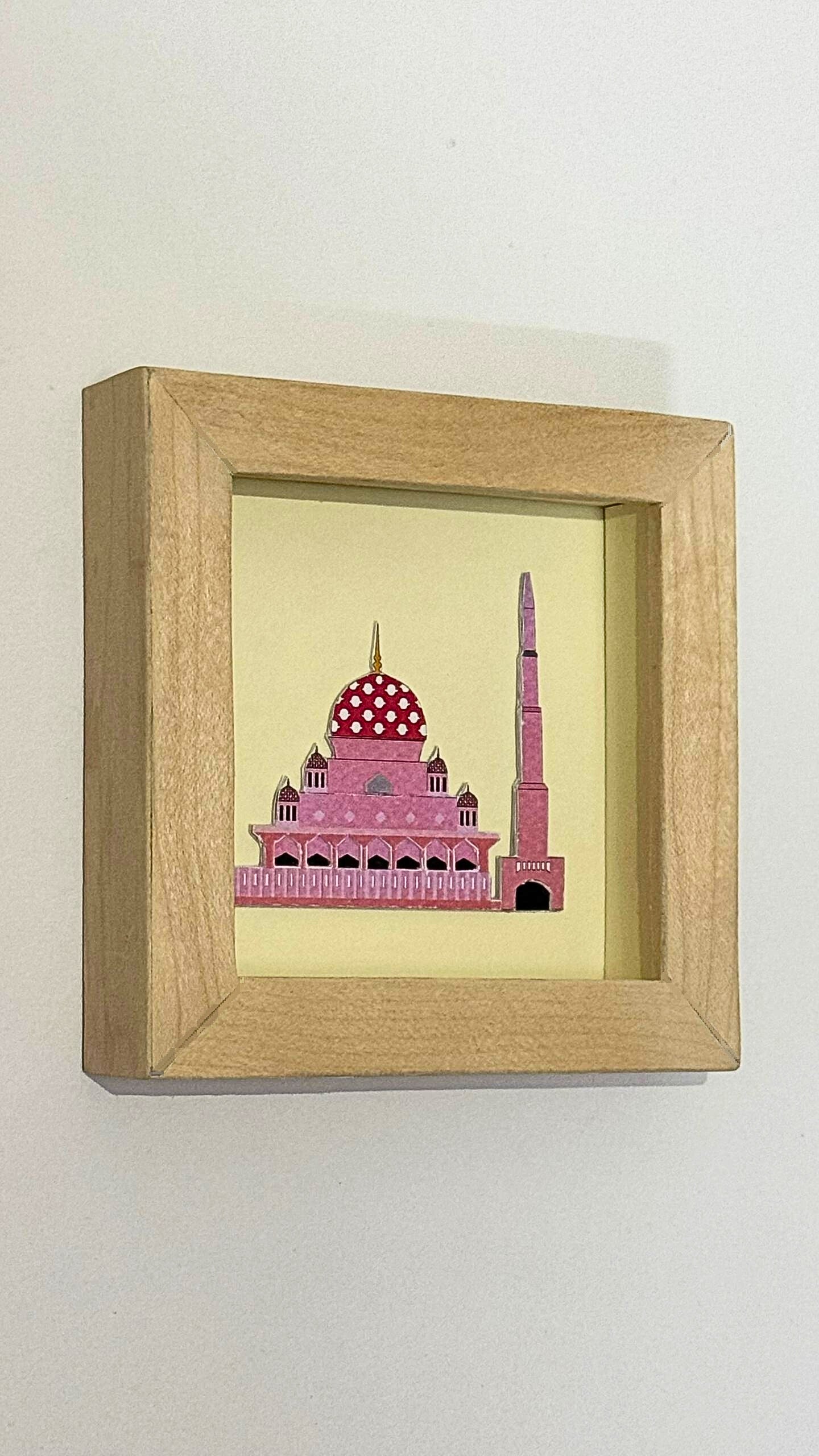 Putra Mosque – Wooden Frame Paper Cut