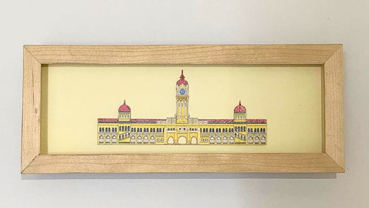 Sultan Abdul Samad Building – Wooden Frame Paper Cut