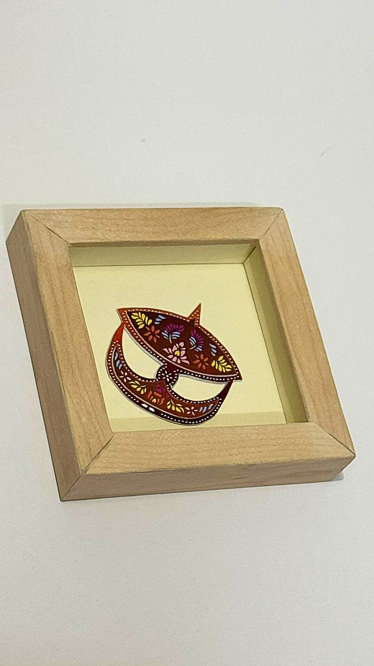 Wau Bulan – Wooden Frame Paper Cut